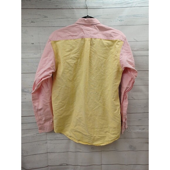 Vtg Tommy Hilfiger Youth XL Long Sleeve Colorblock Shirt Crest Logo - Picture 6 of 10